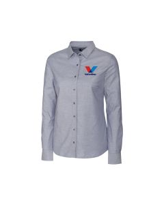 Cutter & Buck Stretch Oxford Womens Long Sleeve Dress Shirt
